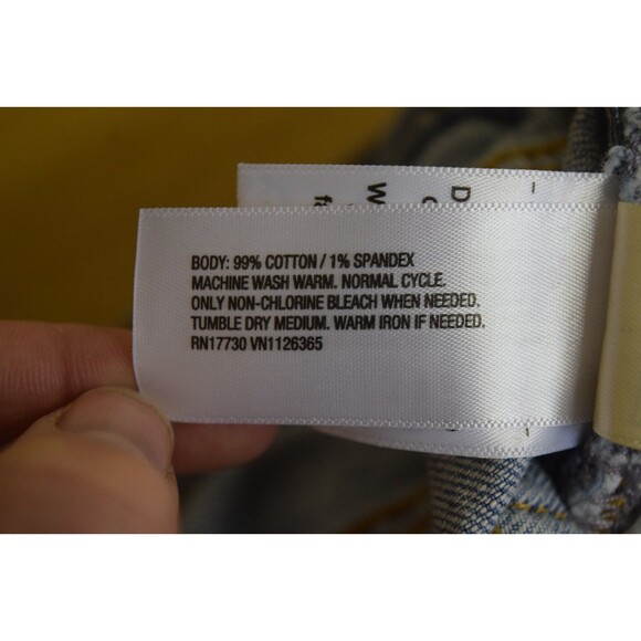 Universal Thread Womens Sz 14 Denim Cotton Skirt Maxi Long Cut Off Stretch EUC - Picture 10 of 10